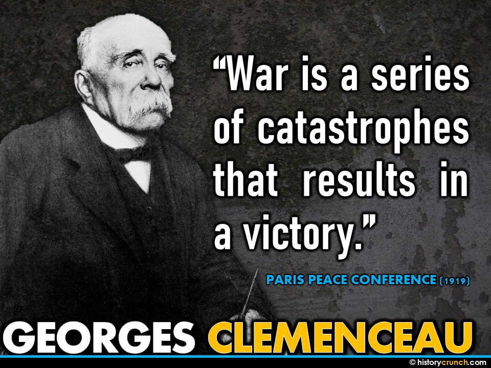 France in World War I Clemenceau Quote
