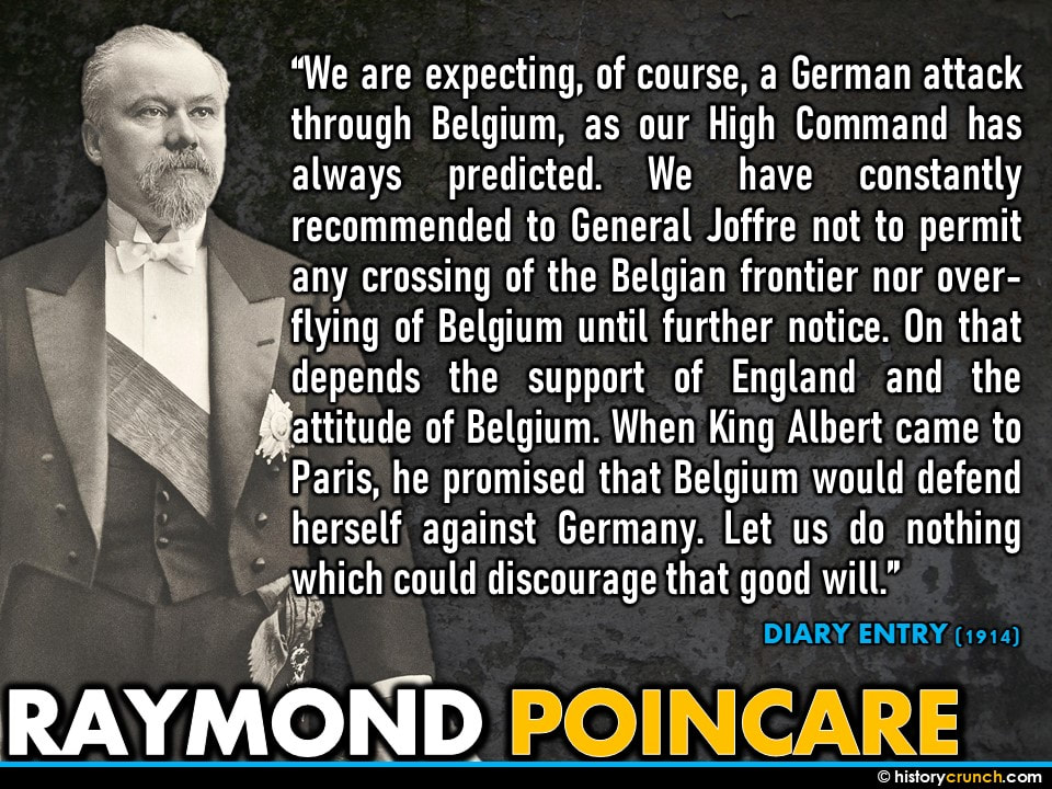 France in World War I Poincare Quote