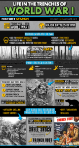 Life in the Trenches WW1 Infographic