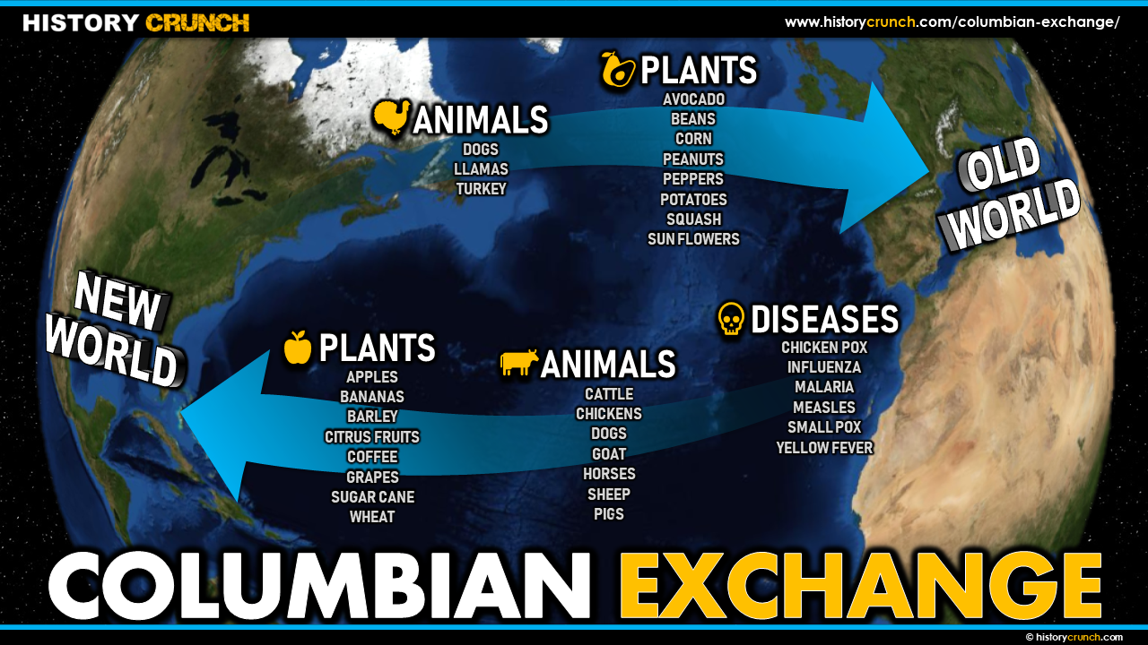 Columbian Exchange Map