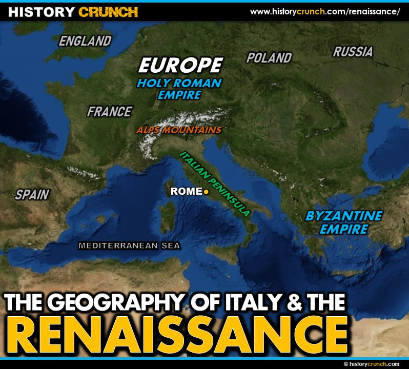 Renaissance and Italy Geography Map