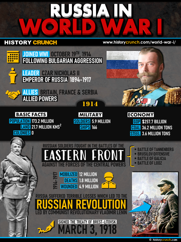 Russia in World War I Infographic