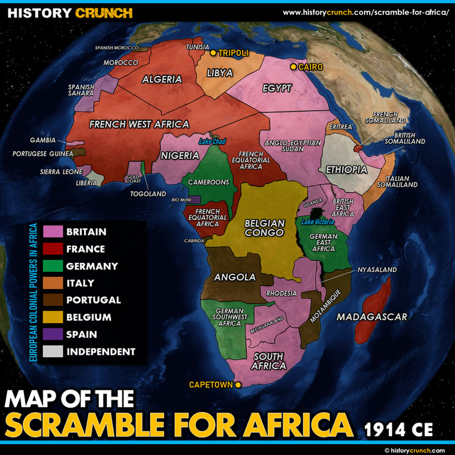 Scramble for Africa Map