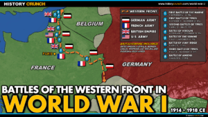 World War I Western Front Map