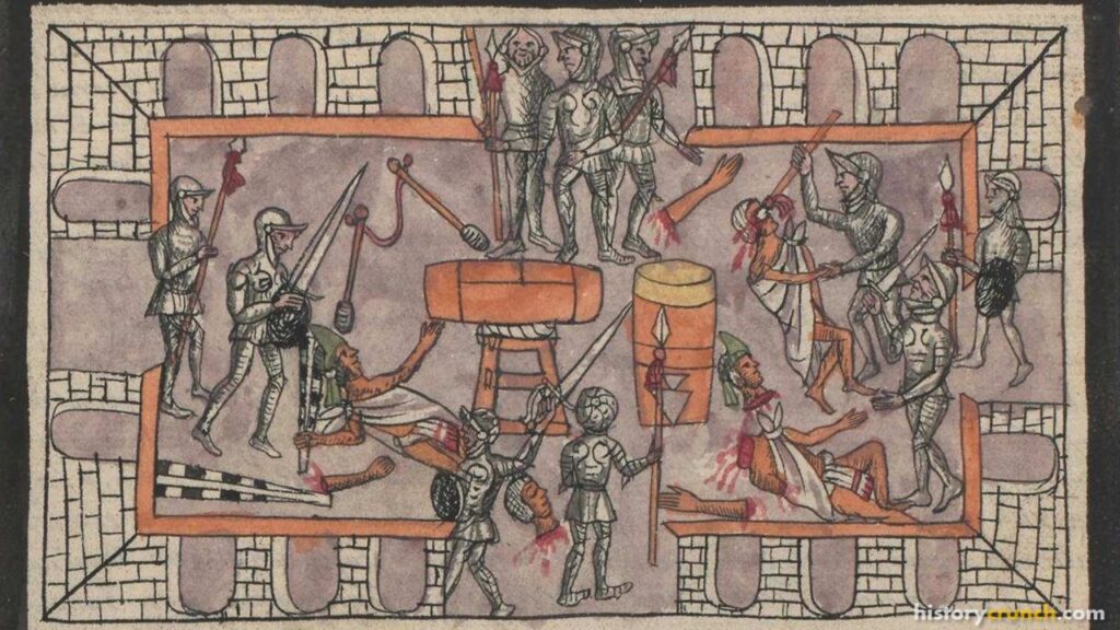 Massacre of the Aztec in the Great Temple