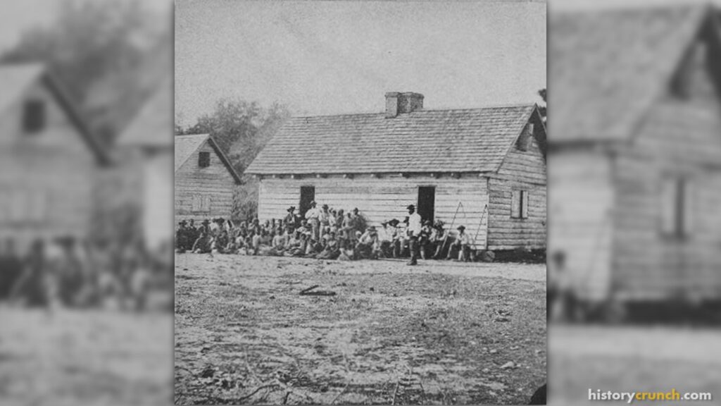 Slave homes in South Carolina. (1862)