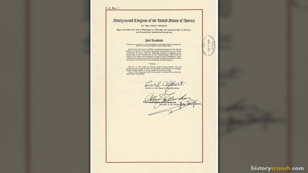 26th Amendment to the United States Constitution