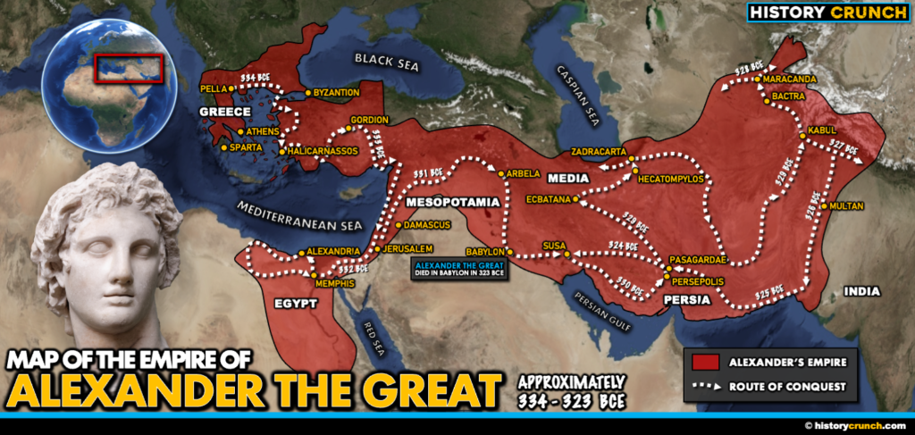 Map of Alexander the Great